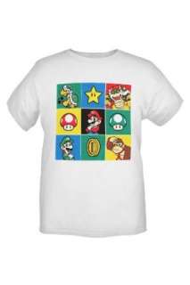  Nintendo Super Mario Bros. Squares T Shirt: Clothing