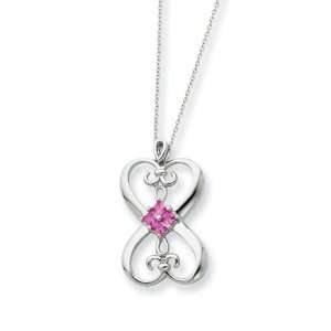  Loyalty Heart Necklace in Sterling Silver: Jewelry