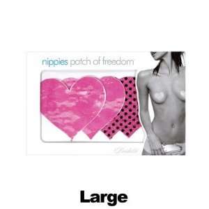  Pasties, Rio Hot Pink Large Heart 2 Pack: Health 