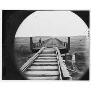  Civil War Reprint Farmville, Va., vicinity. High bridge of 