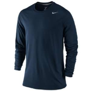 Nike Navy Long Sleeve Legend Dri Fit Top: Sports 