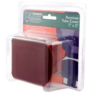 CURT Manufacturing 2275102 2 In. Dark Red Steel Tube Cover, Packaged