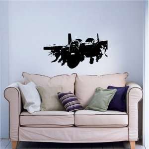   Wall MURAL Decal Sticker F 15 EAGLE USAF AIRCRAFT V01: Home & Kitchen