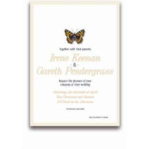   Wedding Invitations   Butterfly Cream Peach Dream: Office Products