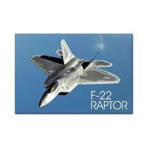  F 22 Raptor USAF Aircraft Fridge Magnet: Everything Else