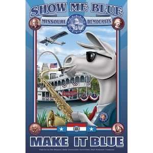   Show Me Blue   Missouri   Paper Poster (18.75 x 28.5): Sports