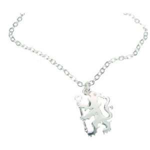  Chelsea FC. Silver Plated Lion Pendant and Chain: Sports 