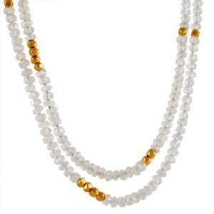  LENA SKADEGARD  Long Moonstone Necklace: Jewelry