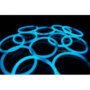  50 White (Tinted Blue) Glow Stick Bracelets With 