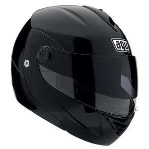 AGV Miglia Modular 2 Motorcycle Helmet   Gloss Black (Small 0100 0844)