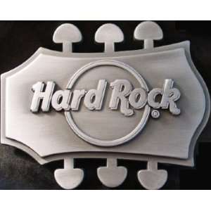 Hard Rock Casino Cafe Logo Guitar Head Belt Buckle