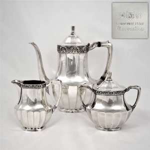  Coronation by Community, Silverplate 3 PC Coffee Service 