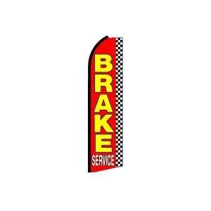  Brake Service Checkered Swooper Feather Flag Office 