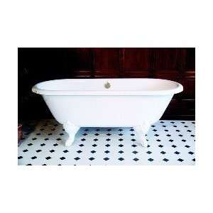   Iron Clawfoot Soaking Tub with Center Drain 0704