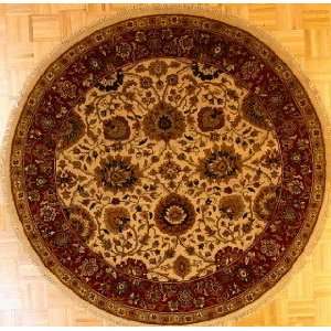    6x6 Hand Knotted Indo Kashan India Rug   60x60: Home & Kitchen
