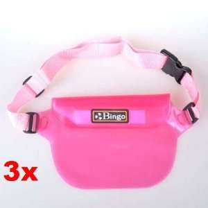 Neewer 3x Pink Waist Bag Camera Phone Protection Waterproof For Beach 