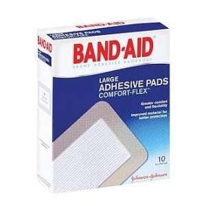  Band Aid Adhesive Pads Large 10: Health & Personal Care