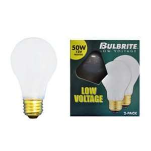 : Bulbrite 110050   50 Watt Light Bulb   12 Volt   A19   Frost   1000 