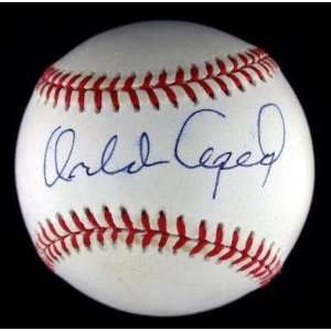   Baseball Psa Coa Hof 2 Sigs   Autographed Baseballs