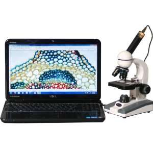   + 40X 1000X Glass Optics Student Compound Microscope: Camera & Photo
