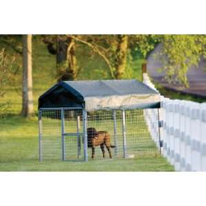 Wall Dimensions 4845 Dog Kennel, Green Cover with 66 Peak Height 