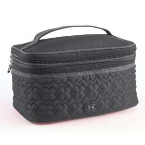  Lug Travel TWO STEP Cosmetic Two tiered Train Case Bag in 