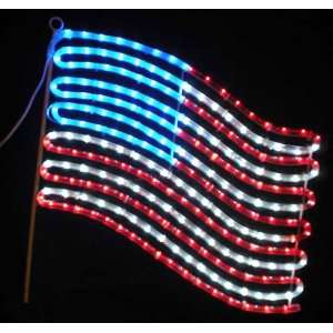  Lighted Holiday Display 10847 Small US Flag (RL LED)   RL 