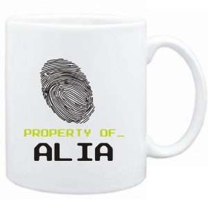  Mug White  Property of _ Alia   Fingerprint  Female 