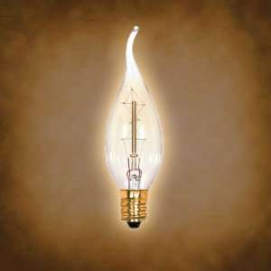  Satco 25w 120v Deco Carbon Antique Style Filament Light Bulb 