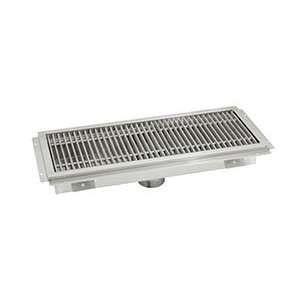 Advance Tabco FFTG 1272 12 x 72 Floor Trough with Fiberglass Grating