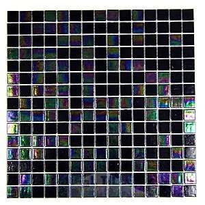   glass tile in black kimono blend 12 7/8 x 12 7/8 Home Improvement