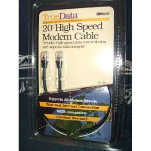  Woods Internet True Data 20 High Speed Modem Cable New in 
