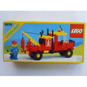  Lego Legoland Crane Truck 6674: Toys & Games