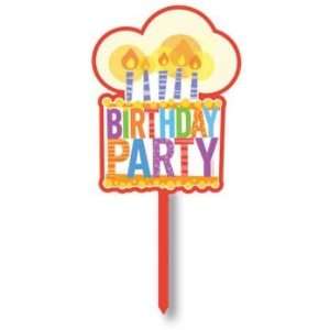  Birthday Party Plastic Yard Sign