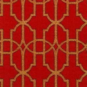  14910   Gold/Red Indoor Upholstery Fabric: Arts, Crafts 