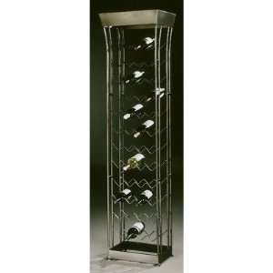 Johnston Casuals 1414 48   Bottle Contemporary Wine Rack Metal Finish 