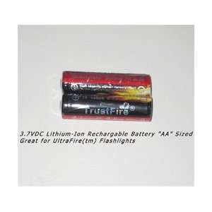  14500 Battery   Lithium Ion   Rechargable  3.7vDC 2PK 