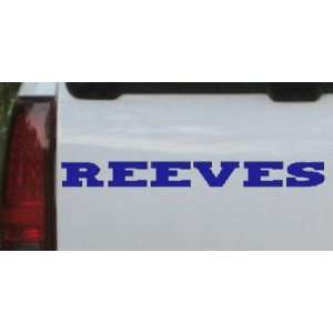  Blue 14in X 1.4in    Reeves Names Car Window Wall Laptop 