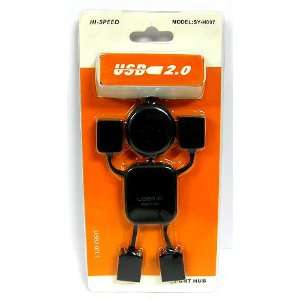   Speed USB 2.0 HubMan Black & White 2pc Value Pack PC/Mac Compatible
