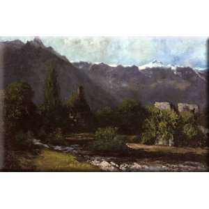  Le Glacier 16x10 Streched Canvas Art by Courbet, Gustave 