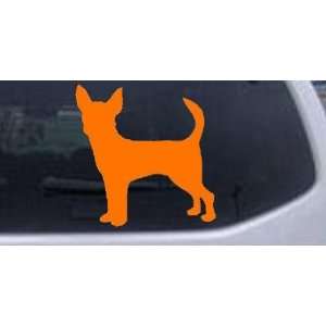 Orange 18in X 18.0in    Chihuahua Dog Animals Car Window Wall Laptop 