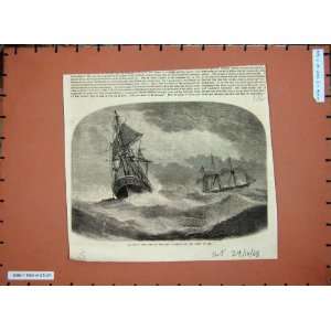  1868 Rescue Crew Ship Americana Adept Sea Fine Art: Home 