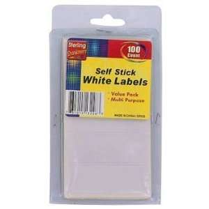  100 Pack White Labels Electronics