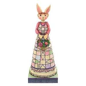  Jim Shore / Heartwood Creek Lady Bunny Figurine: Hare with 