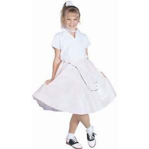  Kids 50s Girl Costume (Size:Small 4 6): Toys & Games