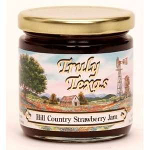 Texas Hill Country Strawberry Jam Truly Texas   10 Oz:  