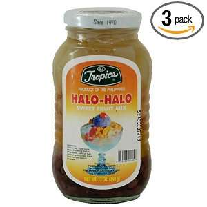Tropics Halo halo Sweet Fruit Mix, 12 Ounce Jars (Pack of 3):  
