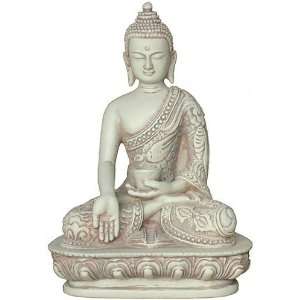  Nepali Buddha in Wish Giving Pose Statue, Stone   O 090S 