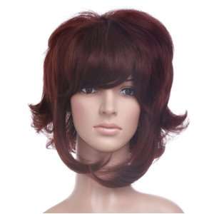  Short Brown Anime Cosplay Costume Wig: Toys & Games