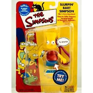  Simpsons   2000   Playmates   RE:Play   Slurpin Bart Simpson   Clip 